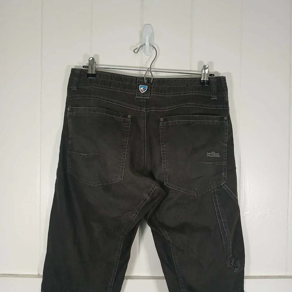 Kuhl Revolvr Lean Pants Mens 31x30 Charcoal Grey Uberkuhl Hybrid Fabric